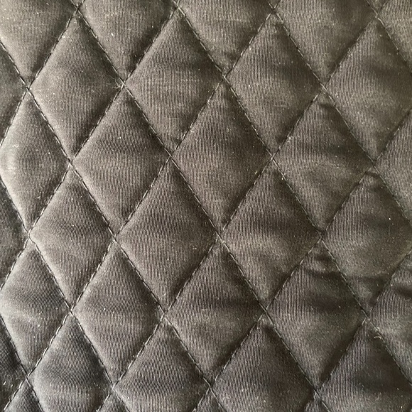 TOTE Quilted Small Black Purse Bag - Picture 2 of 2